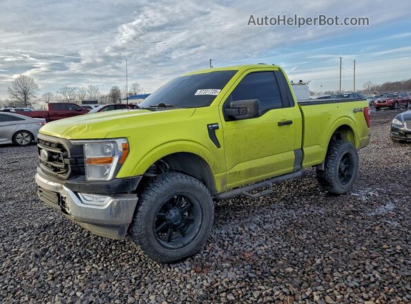 1FTMF1EB2NKE01402 2022 FORD F150 Green Przód lewy