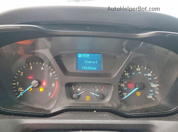 1FTYR2CG5HKA59316 2017 FORD TRANSIT Белый Вид щитка приборов