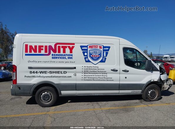 1FTYR2CM3JKA96084 2018 FORD TRANSIT-250 White Widok wnętrza 360 stopni
