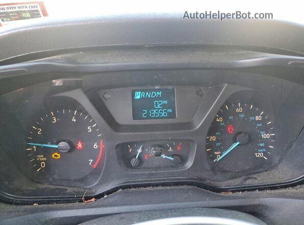 1FTYR3XG6KKA51703 2019 FORD TRANSIT White Instrument cluster view