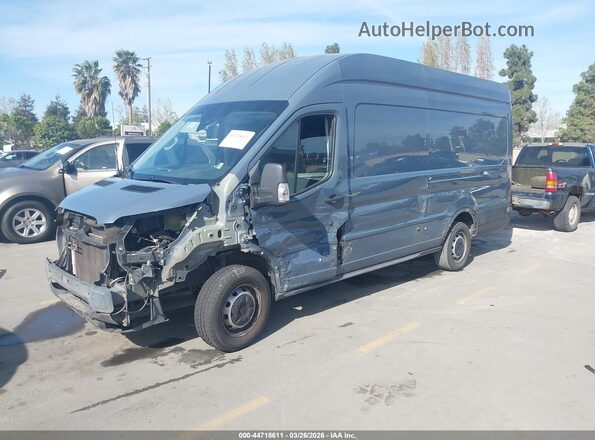 1FTYR3XM0KKB89517 2019 FORD TRANSIT-250 Light Blue Передняя левая четверть