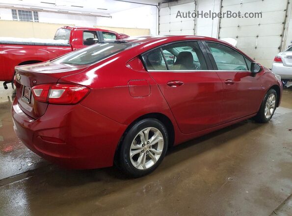 1G1BE5SM7K7108173 2019 CHEVROLET CRUZE Бордовый Задняя правая четверть