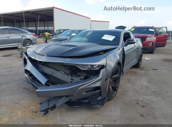 1G1FF1R77M0103039 2021 CHEVROLET CAMARO Серебряный Передняя левая четверть
