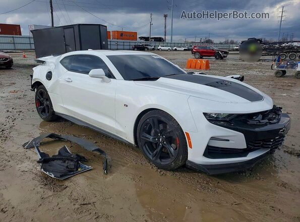 1G1FH1R77K0129650 2019 CHEVROLET CAMARO Белый Передняя правая четверть