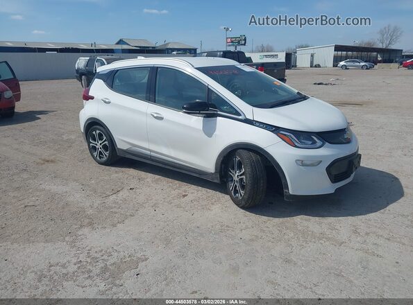 1G1FZ6S09K4143629 2019 CHEVROLET BOLT Белый Передняя правая четверть