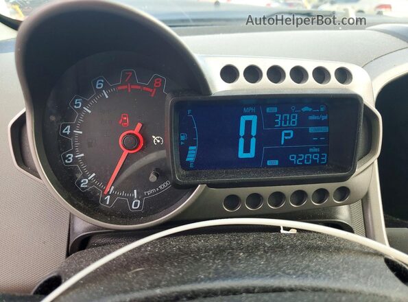 1G1JC6SH2G4119696 2016 CHEVROLET SONIC Синий Вид щитка приборов