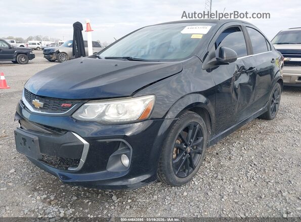 1G1JF5SB7H4125959 2017 CHEVROLET SONIC Черный Передняя левая четверть