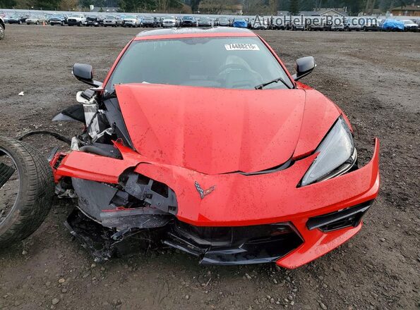 1G1Y72D40L5113986 2020 CHEVROLET CORVETTE Красный Вид спереди