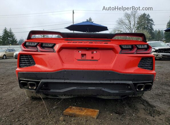 1G1Y72D40L5113986 2020 CHEVROLET CORVETTE Красный Вид сзади