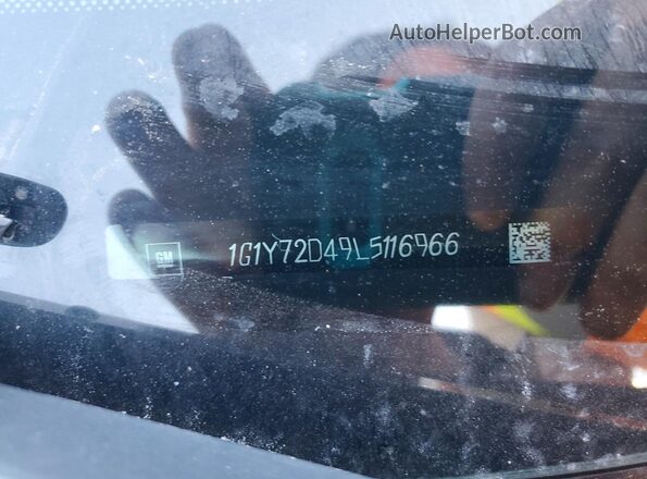 1G1Y72D49L5116966 2020 CHEVROLET CORVETTE Черный Вид подкапотного пространства