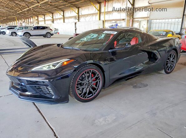 1G1YA2D43P5135066 2023 CHEVROLET CORVETTE Black Передня ліва чверть