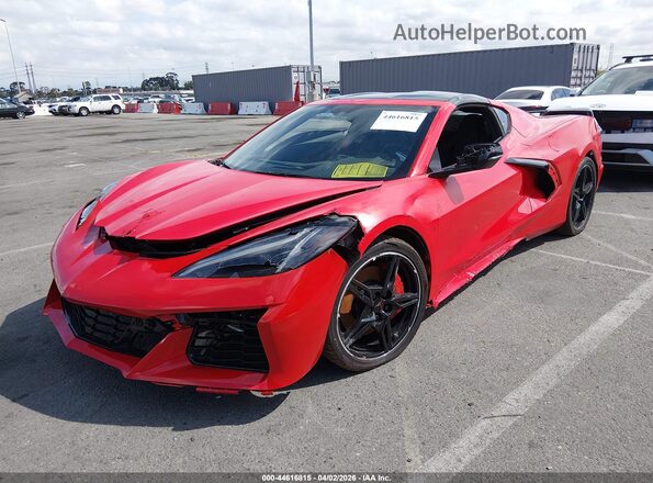 1G1YA2D43P5139909 2023 CHEVROLET CORVETTE Красный Передняя левая четверть