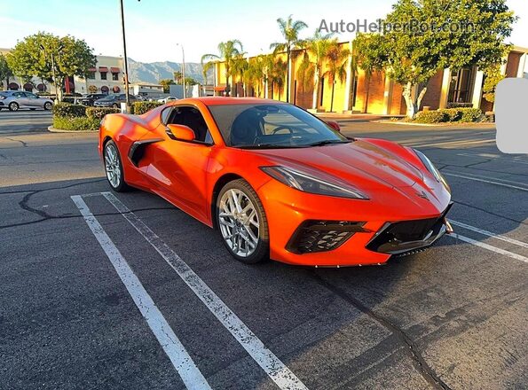 1G1YA2D43T5105818 2026 CHEVROLET CORVETTE Оранжевый Передняя левая четверть