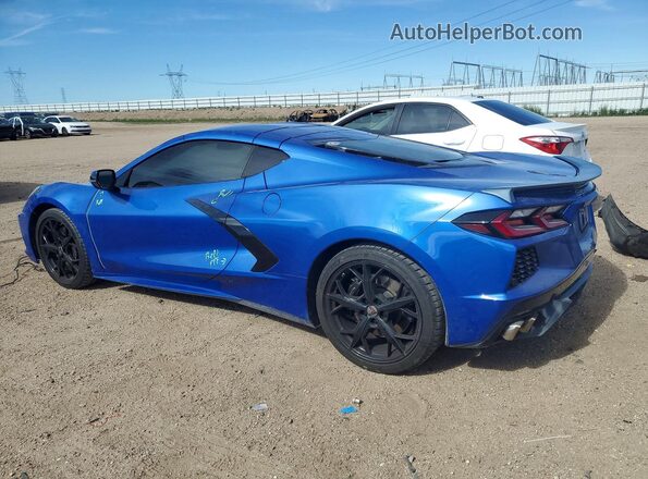 1G1YA2D46M5117477 2021 CHEVROLET CORVETTE Blue Հետևի ձախ