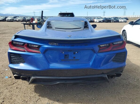 1G1YA2D46M5117477 2021 CHEVROLET CORVETTE Blue Հետևի տեսք