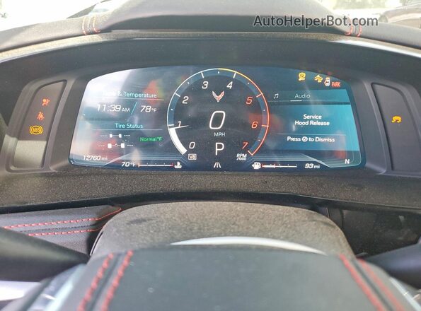 1G1YA3D41S5113310 2025 CHEVROLET CORVETTE Белый Вид щитка приборов