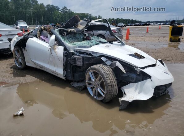 1G1YB2D77J5103235 2018 CHEVROLET CORVETTE Белый Передняя правая четверть