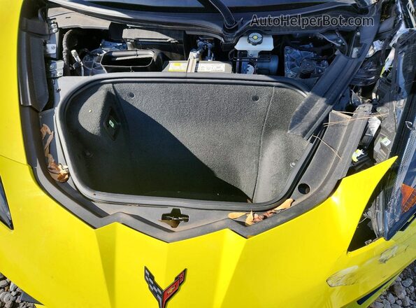 1G1YC2D41P5126523 2023 CHEVROLET CORVETTE Yellow Вид задньої частини салону
