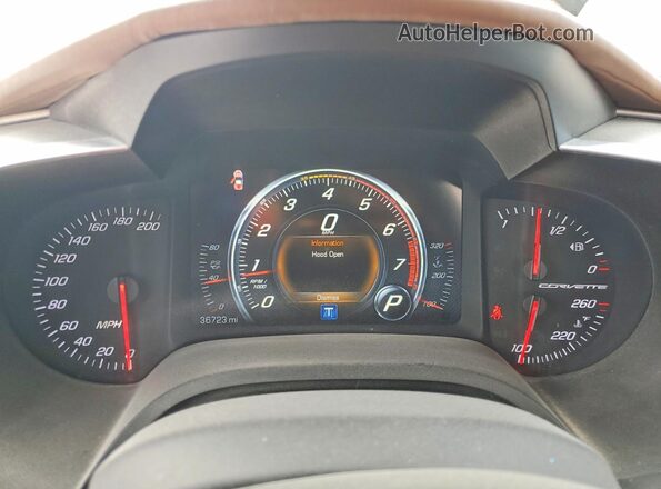 1G1YM2D76G5117260 2016 CHEVROLET CORVETTE Белый Вид щитка приборов