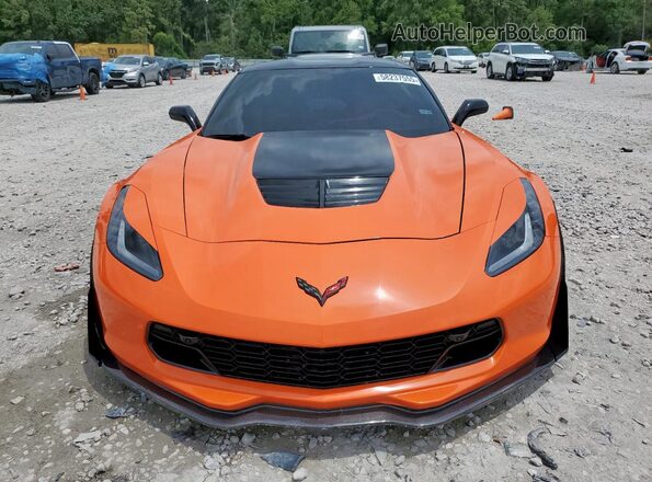 1G1YU2D6XG5605022 2016 CHEVROLET CORVETTE Оранжевый Вид спереди