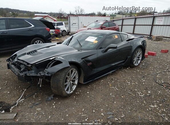 1G1YY2D73K5101062 2019 CHEVROLET CORVETTE Black Առջևի ձախ երեք քառորդ տեսարան