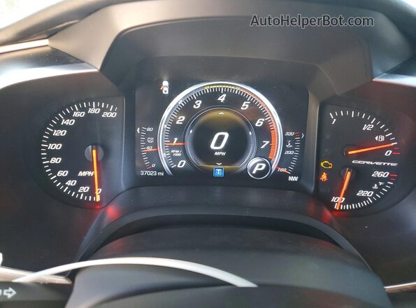 1G1YY2D78K5109870 2019 CHEVROLET CORVETTE Черный Вид щитка приборов