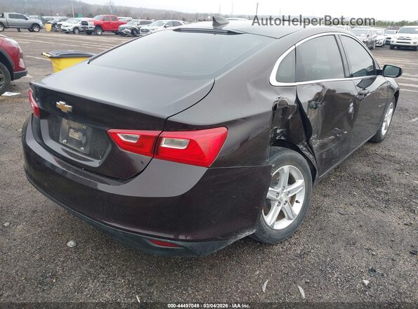1G1ZB5ST2LF139529 2020 CHEVROLET MALIBU Бордовый Задняя правая четверть