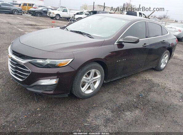 1G1ZB5ST2LF139529 2020 CHEVROLET MALIBU Бордовый Передняя левая четверть