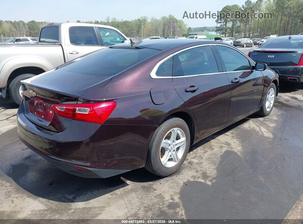 1G1ZB5ST2LF148053 2020 CHEVROLET MALIBU Темно-бордовый Задняя правая четверть