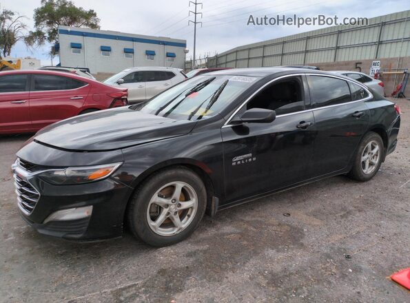 1G1ZB5ST3KF206153 2019 CHEVROLET MALIBU Black წინა მარცხენა ხედი სამი მეოთხედიდან