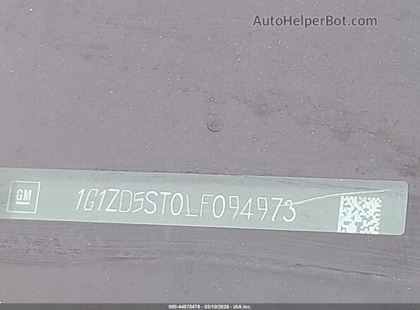 1G1ZD5ST0LF094973 2020 CHEVROLET MALIBU Серебряный 