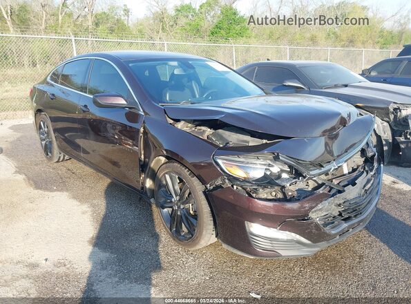 1G1ZD5ST7MF042788 2021 CHEVROLET MALIBU Темно-бордовый Передняя правая четверть
