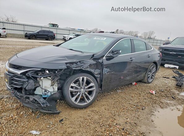 1G1ZE5SX2MF044531 2021 CHEVROLET MALIBU Черный Передняя левая четверть