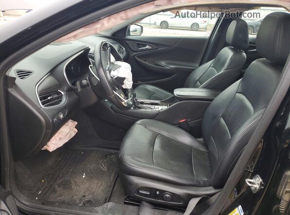1G1ZE5SX2MF044531 2021 CHEVROLET MALIBU Черный Вид салона спереди