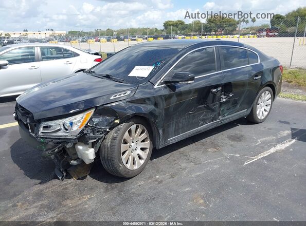 1G4GC5G34GF170352 2016 BUICK LACROSSE Black Առջևի ձախ երեք քառորդ տեսարան