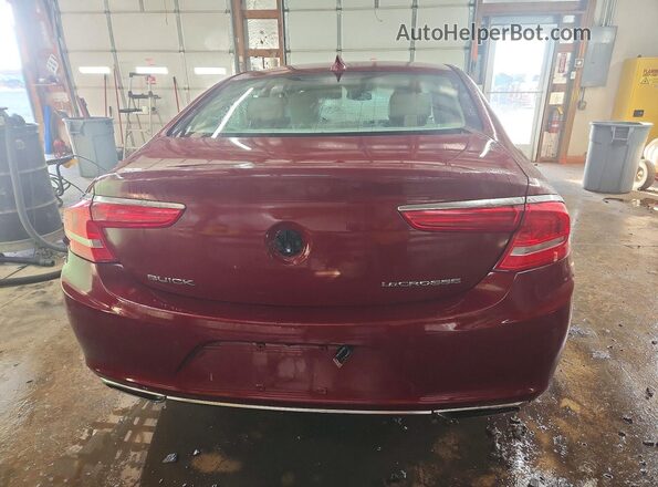 1G4ZN5SS0HU180116 2017 BUICK LACROSSE Красный Вид сзади