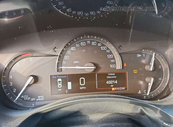 1G6AF5RX7J0106501 2018 CADILLAC ATS White Widok zestawu wskaźników
