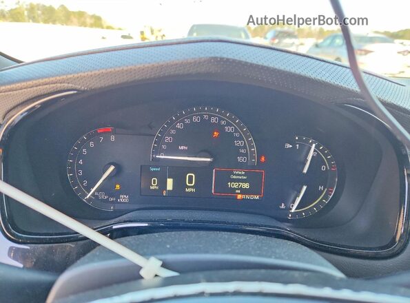1G6AR5SS2K0101438 2019 CADILLAC CTS Серебряный Вид щитка приборов