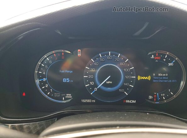 1G6AS5SS8G0118143 2016 CADILLAC CTS Серый Вид щитка приборов