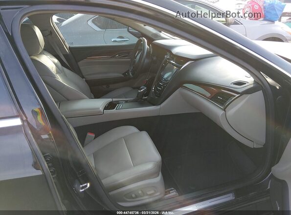 1G6AW5SX3G0107616 2016 CADILLAC CTS Черный Вид салона спереди