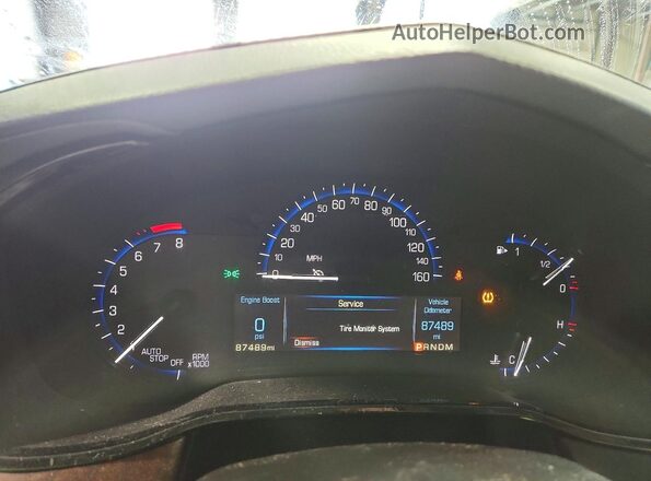 1G6AW5SX4G0114154 2016 CADILLAC CTS Черный Вид щитка приборов