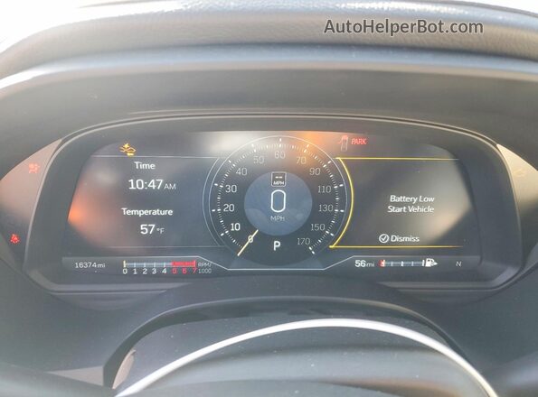 1G6DB5RK2P0115466 2023 CADILLAC CT4 Blue ხელსაწყოთა პანელის ხედი