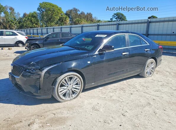 1G6DF5RK1N0106906 2022 CADILLAC CT4 Черный Передняя левая четверть