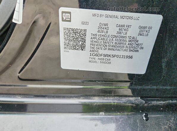 1G6DF5RK5P0131956 2023 CADILLAC CT4 Black Widok komory silnika