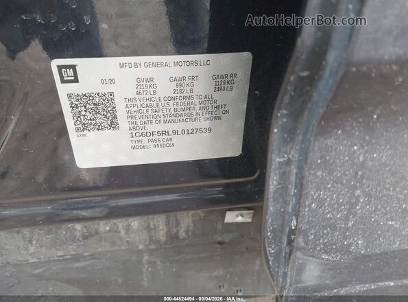 1G6DF5RL9L0127539 2020 CADILLAC CT4 Черный Вид подкапотного пространства