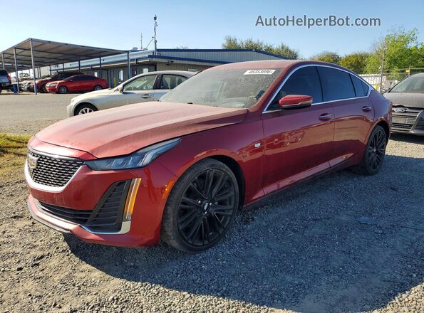 1G6DN5RW1P0121379 2023 CADILLAC CT5 Burgundy Przód lewy