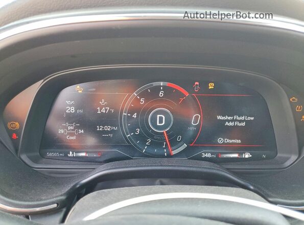 1G6DP5RK0N0133687 2022 CADILLAC CT5 Белый Вид щитка приборов