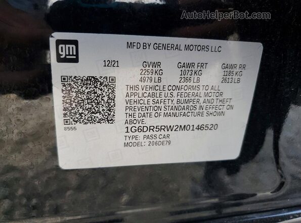 1G6DR5RW2M0146520 2021 CADILLAC CT5 Black Widok komory silnika
