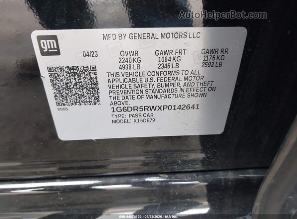 1G6DR5RWXP0142641 2023 CADILLAC CT5 Black Շարժիչի բաժամունքի տեսք