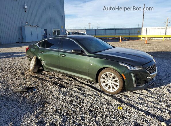 1G6DX5RK2M0117263 2021 CADILLAC CT5 Зеленый Передняя правая четверть